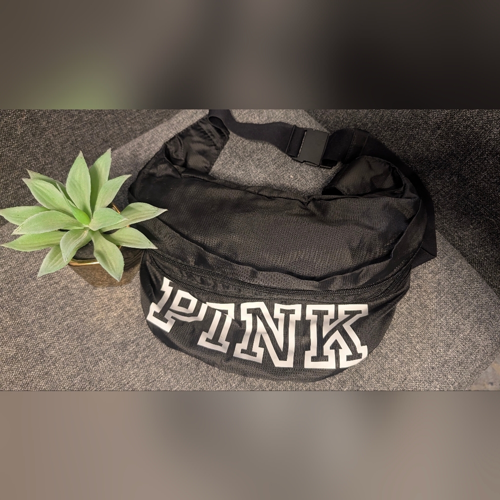 PINK Victoria's Secret Black Belt Bag